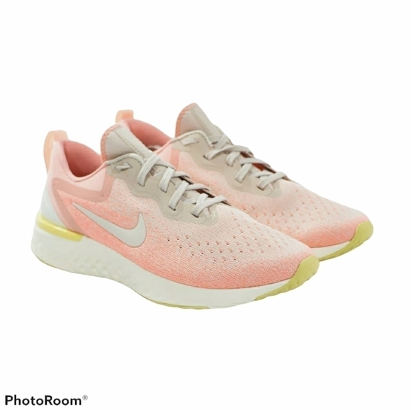 NIKE Odyssey React Running Shoes Size 10 pink and White like new condition - Picture 11 of 11